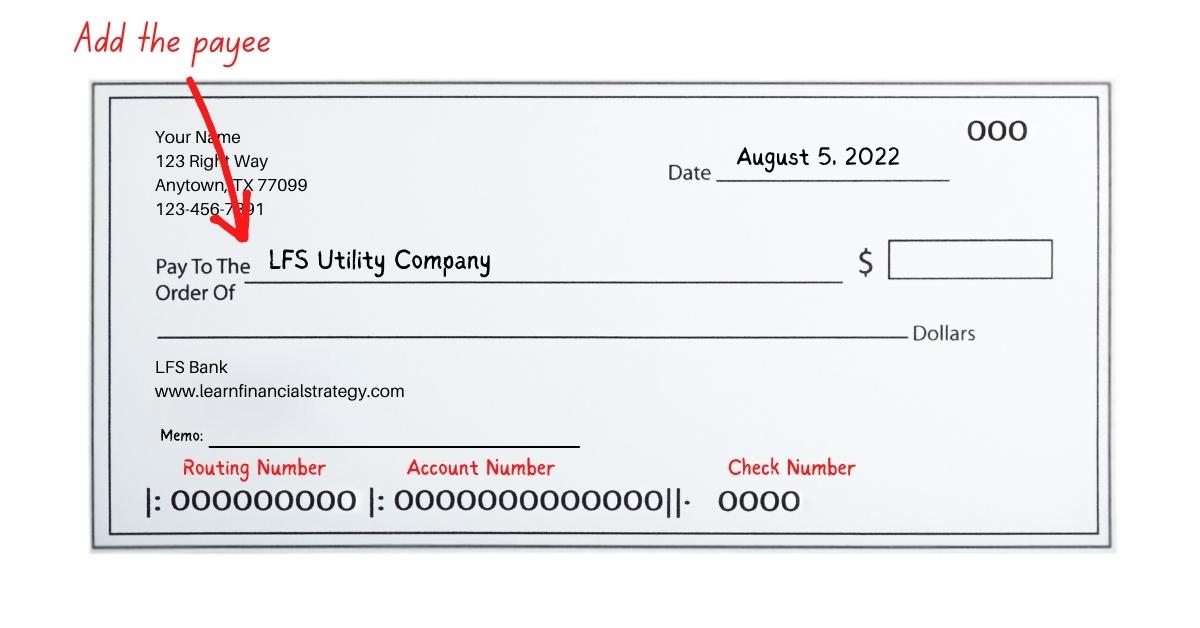 Check Format: How to Fill Out a Check