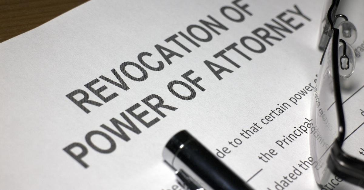 revocation of power of attorney
